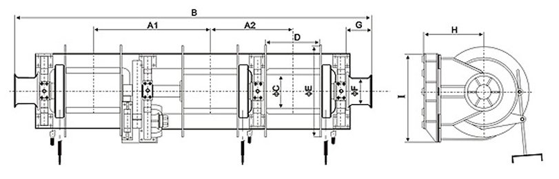 Hydraulic Combined Mooring WinchThree Drum