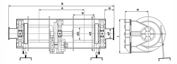 Hydraulic Combined Mooring WinchTwo Drum